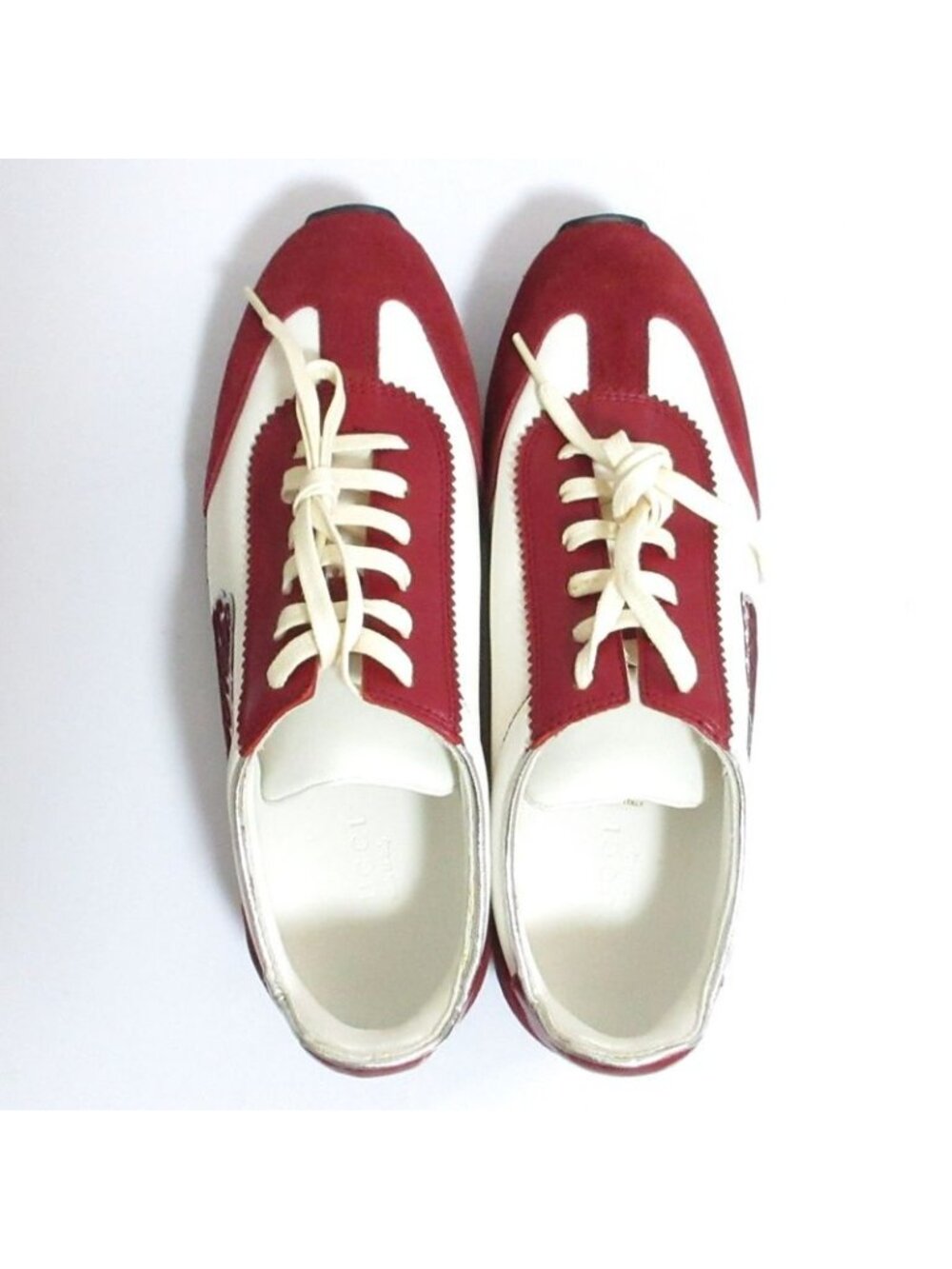 Gucci Side Logo Sneakers 35 White Red - Picture 4 of 16